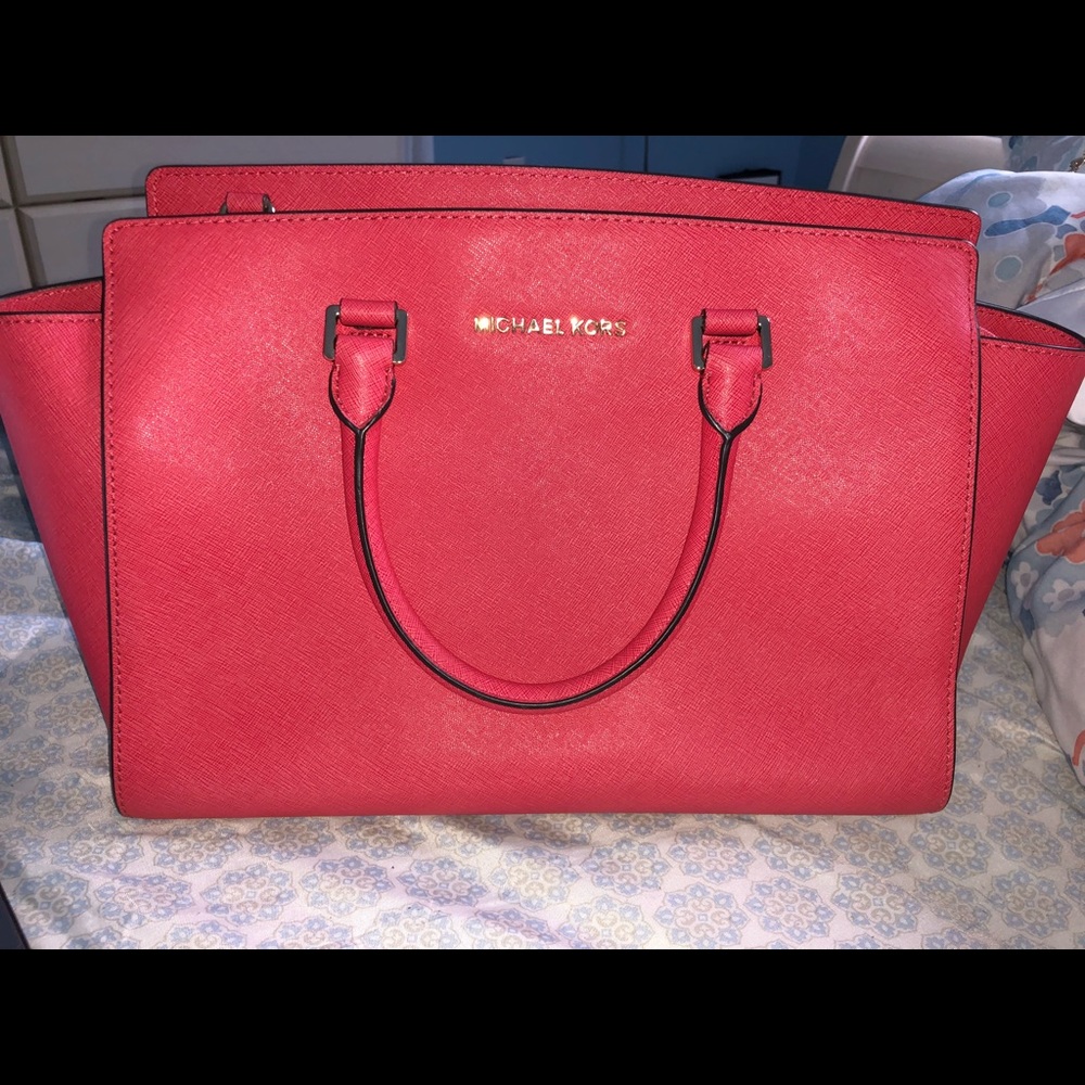 Selma Saffiano Leather Medium Satchel